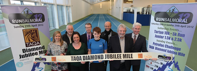 Launchign the TAQA Diamond Jubilee Mile