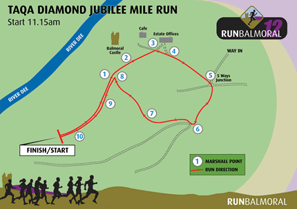 TAQA Diamond Jubilee Mile Map TAQA Diamond Jubilee Mile Map